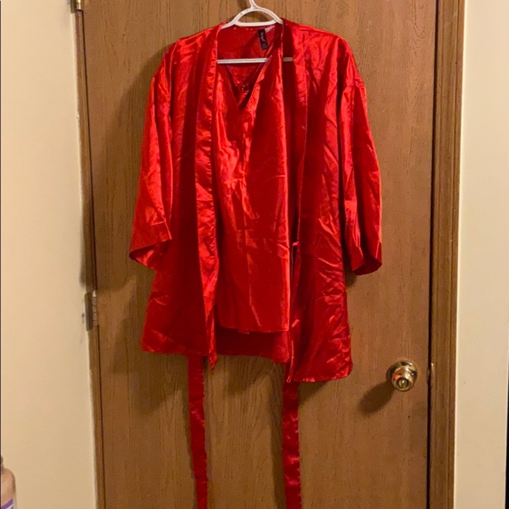 Red robe and gown